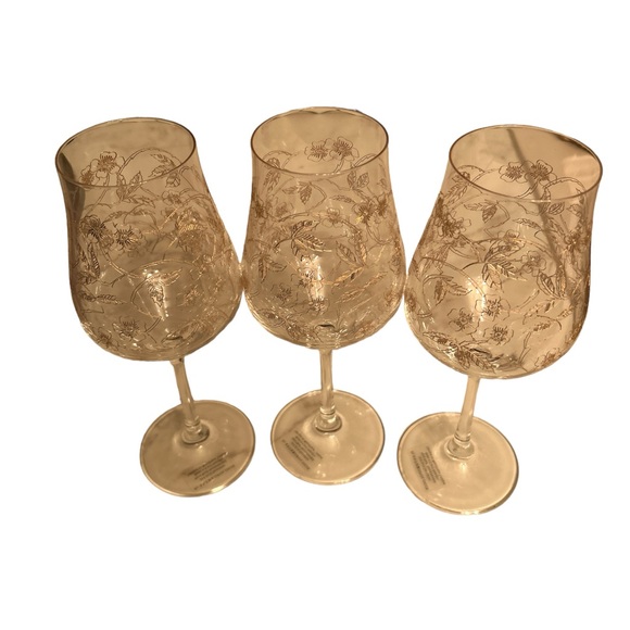 Anthropologie Fiorella Wine Glasses Set of 2 - Picture 4 of 7